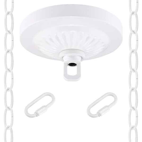 4.75 in. Chandelier Canopy Kit and Light Fixture Chain for Chandelier or Swag Light Fixtures White 1-Pack