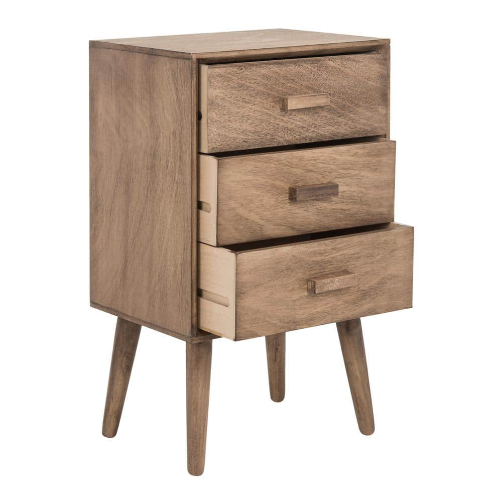 Pomona 27" Desert Brown Pine 3-Drawer Chest