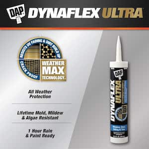 Dynaflex Ultra 10.1 oz. White Advanced Exterior Window, Door, and Siding Sealant (12-Pack)