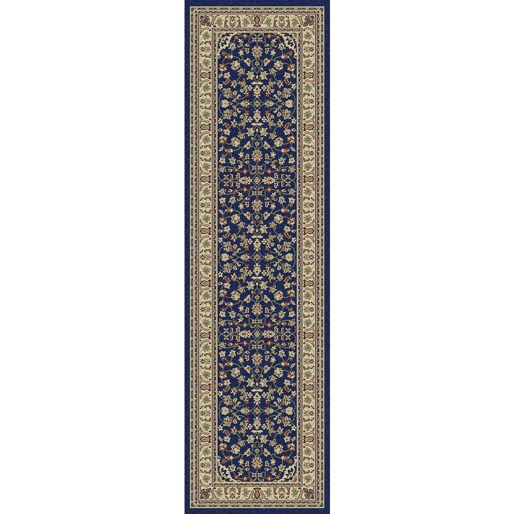 Castello Navy 2 ft. x 7 ft. Traditional Oriental Floral Area Rug price history on PriceWatchPro