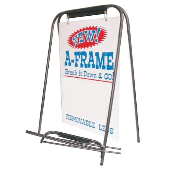Double-Sided Poster Board Stand Floor Standing Sign Holder Adjustable  Height 71