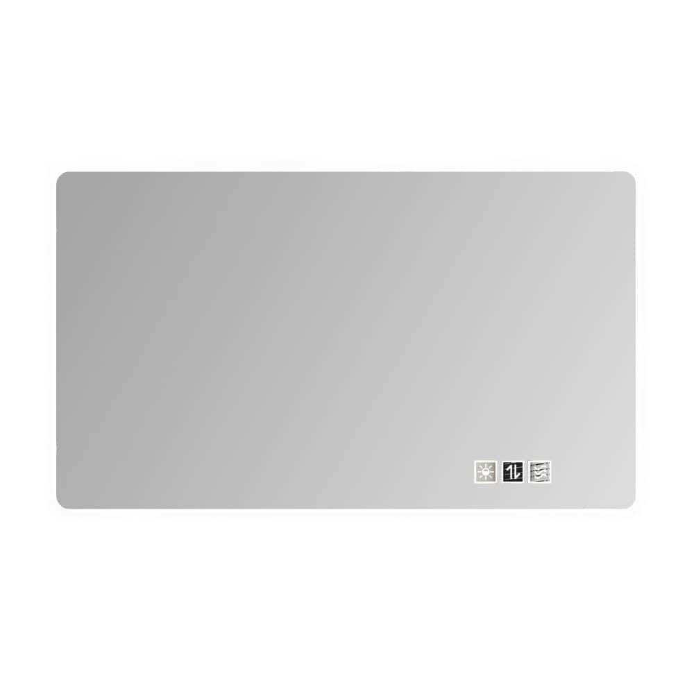 Avex 48 in. W x 24 in. H Rectangular Frameless LED Bathroom Vanity Wall Mirror with 3 Color Lighting