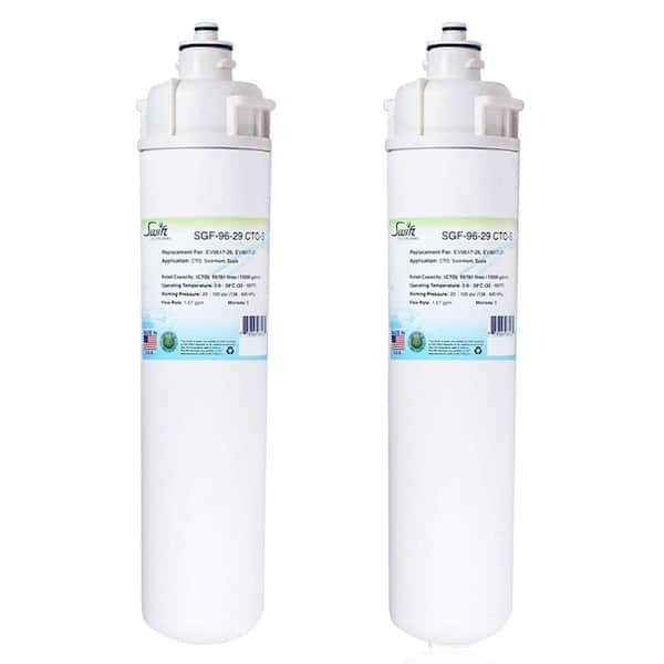 Swift Green Filters SGF-96-29 CTO-S Compatible Commercial Water Filter for EV9617-26, EV9617-21, Made in USA (2 Pack).
