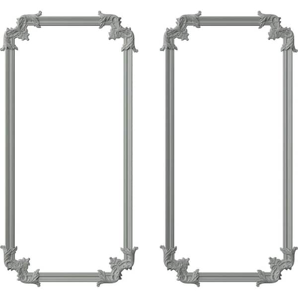 Ekena Millwork 13.35 Sq. Ft. Unfinished Polyurethane Oxford Panel Moulding Kit (Double Panel)