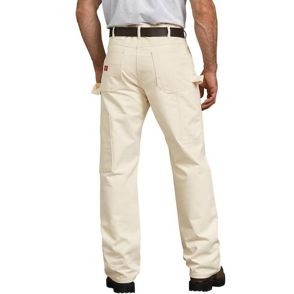Dickies Men's Natural Beige Relaxed Fit Straight Leg Cotton