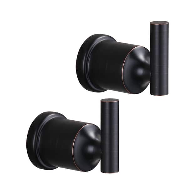ARCORA Bathroom Wall Mounted Knob Robe/Towel Hook Stainless Steel in Oil Rubbed Bronze (2-Pack)