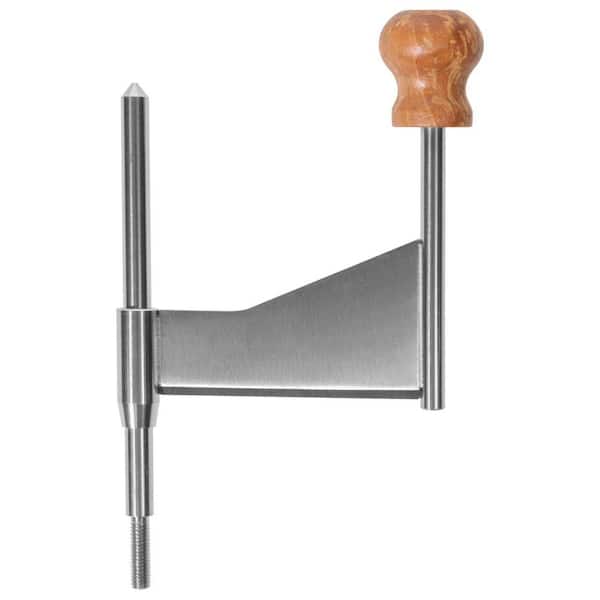 Stainless Steel Cheese Grater with Wooden Handle for Cheese Wheel Chocolate Dessert Nuts Manual Cheese Shredder