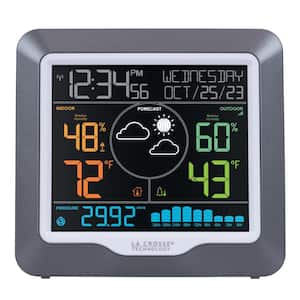 Wireless Color Weather Station and Barometric Pressure with 36-Hr Historical Graph