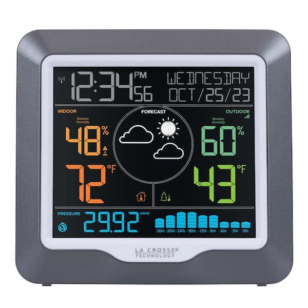 La Crosse Technology Wireless Color Weather Station and Barometric ...