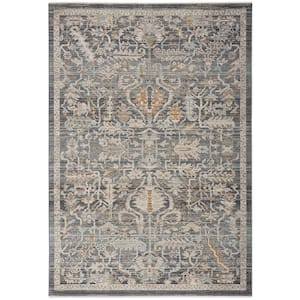 Lynx Navy Multicolor 5 ft. x 8 ft. All-over design Transitional Area Rug