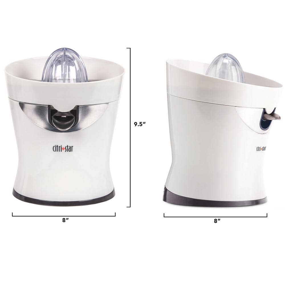 White Electric Stainless Steel Citrus Juicer