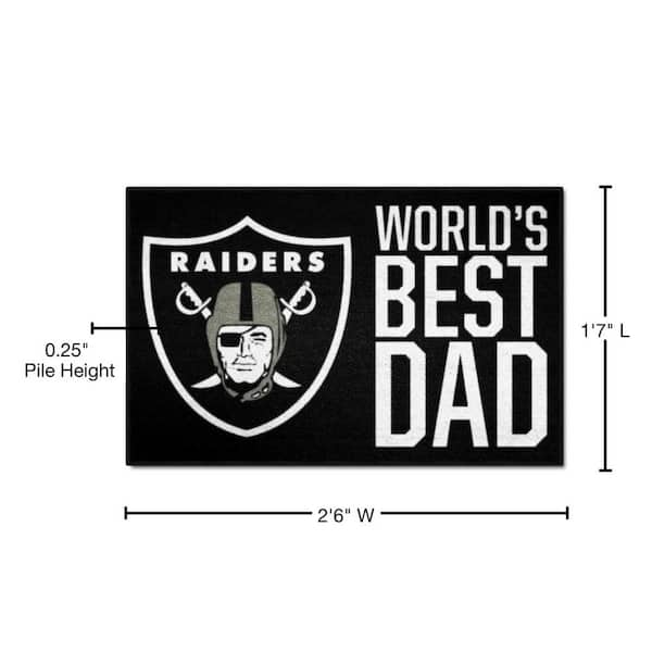 NFL - Oakland Raiders Man Cave Starter Rug 19x30