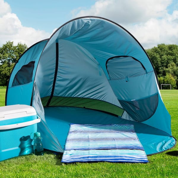 Wakeman Outdoors Pop Up Beach Tent with UV Protection and