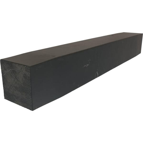 Ekena Millwork 8 in. x 12 in. x 6 ft. Knotty Pine Faux Wood Beam Fireplace Mantel Aged Ash