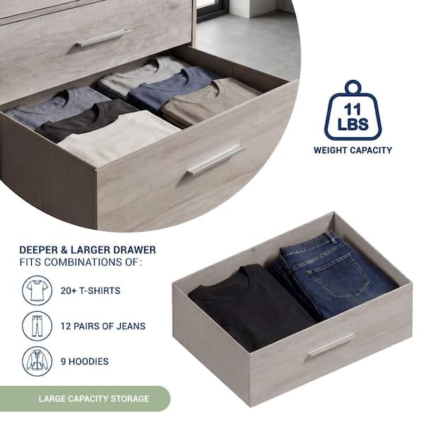 ti amo 6 drawer double dresser farmhouse grey Davinci Charlie 6-Drawer Double Dresser main image 0