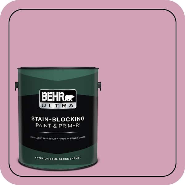 BEHR ULTRA 1 gal. #M130-4 Raspberry Smoothie Semi-Gloss Enamel Exterior Paint & Primer