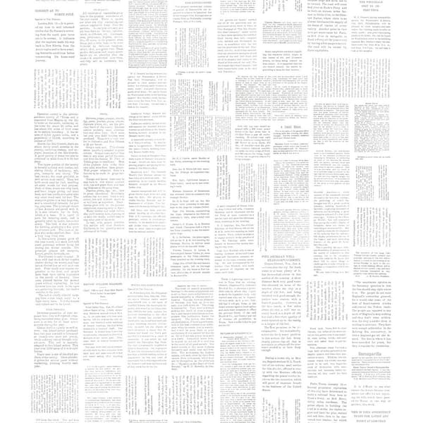Magnolia Home by Joanna Gaines Charcoal Crafted Editorial Non Woven Preium Paper Peel and Stick Matte Wallpaper Approximately 34.2 sq. ft