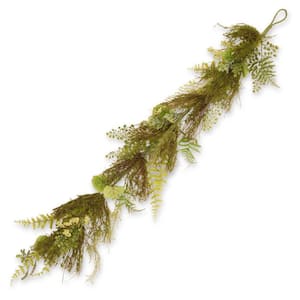 45 in. Artificial Garden Accents Fern and Lavender Garland