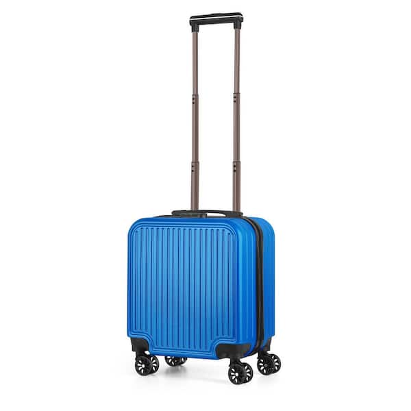 HIKOLAYAE 18 in. 1-Piece Carry On Luggage Set with Wheels Small Hard Shell Suitcase-Rose Gold