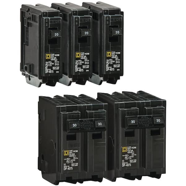Square D - Homeline 200 Amp 30-Space 60-Circuit Indoor Main Breaker plug-on neutral Electrical Panel with Cover(HOM3060M200PCVP)