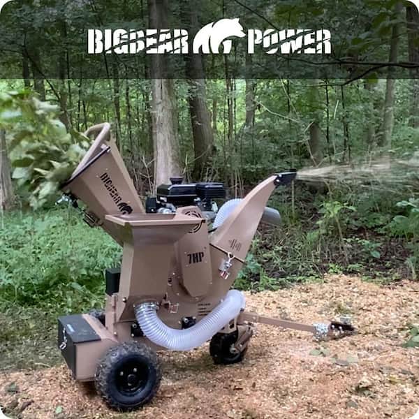 ウッドタグ大きめ　シャビーNo.789 BIGBEAR POWER Tornadic 3 in. 7 HP Gas Powered Commercial Chipper