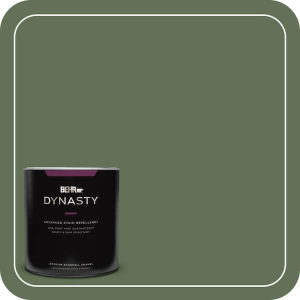BEHR DYNASTY 1 qt. #QE-39 Willow Leaf Eggshell Enamel Interior Stain-Blocking Paint and Primer