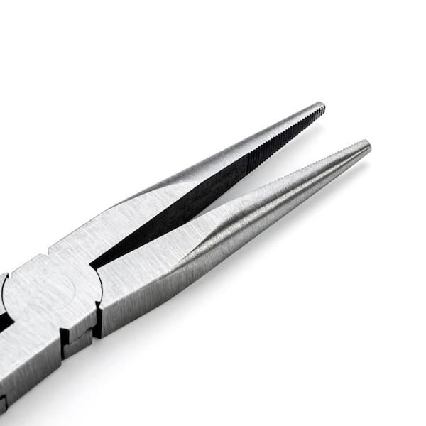 GEARWRENCH Double-X Long Reach Long Nose Straight Dipped Grip