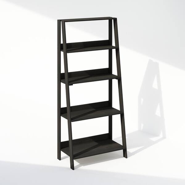 thumbnail image 2 of Furinno 5-Tier Ladder Shelf - White Display Bookcase For Home Decor & Storage 2 of 5