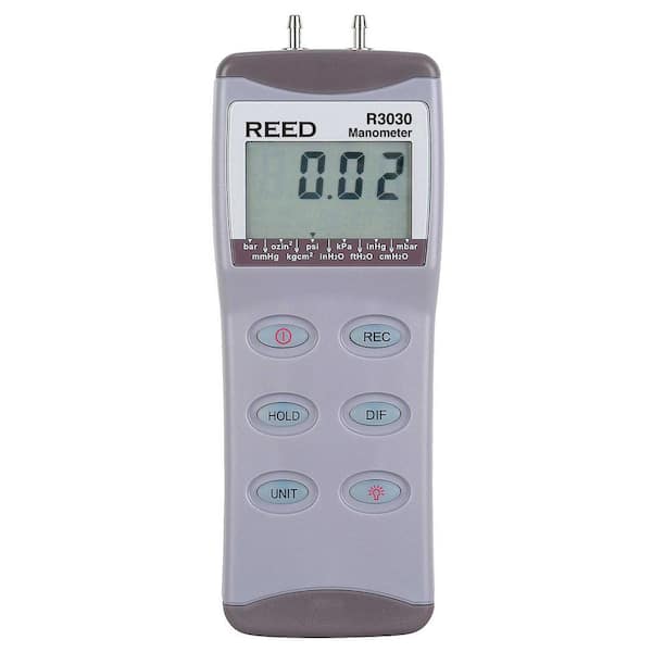 REED Instruments Digital Manometer R3030 The Home Depot