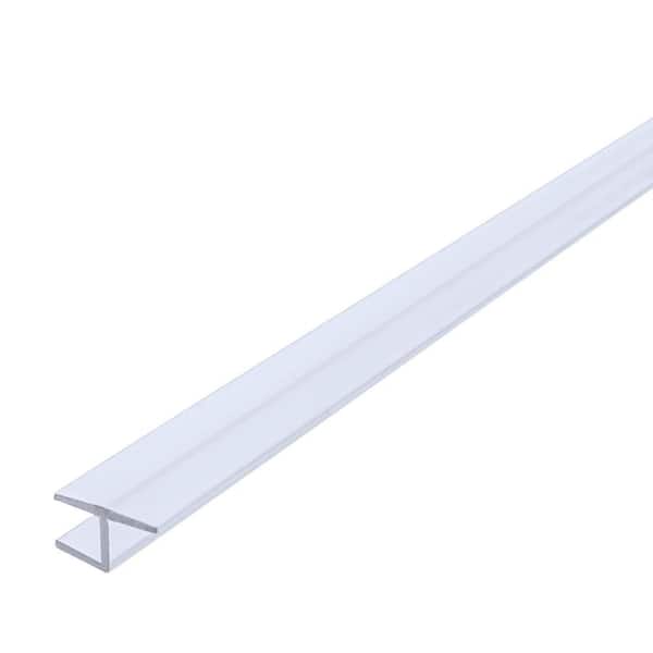 3/8 in. x 72 in. Rigid 180-Degree Shower Door Seal - Weatherstrip