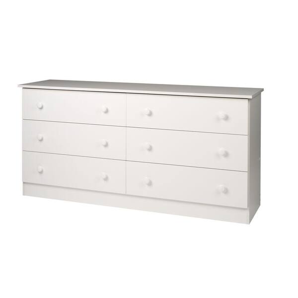 Prepac Edenvale 6-Drawer White Dresser
