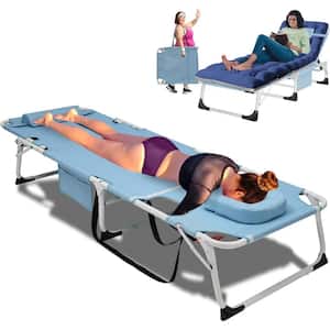 Face Down Tanning Chair with Face Arm Hole, 5-Position Adjustable, Folding Sleeping Bed Cot for Pool Beach Sunbathing