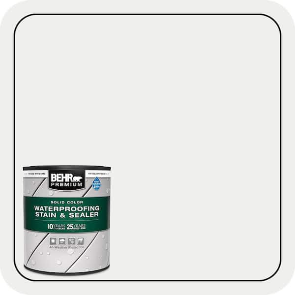 1 qt. #57 Frost Solid Color Waterproofing Exterior Wood Stain and Sealer