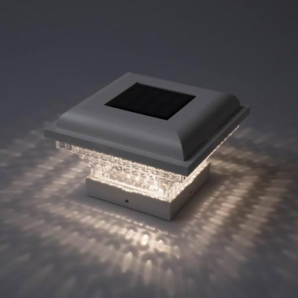 Home Zone Security White Integrated LED 4x4 and 3.5x3.5