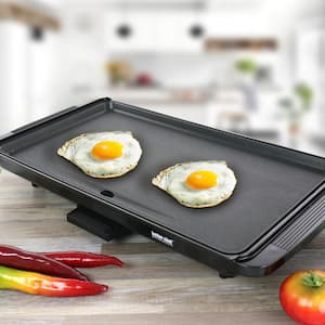 Family Size 180 sq. in. Black Electric Counter Top Grill/Griddle