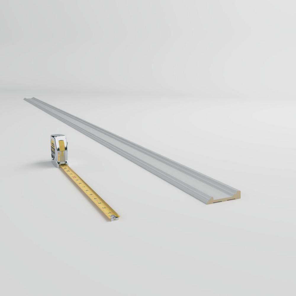 Gray Primed Urethane Geometric Chair Rail Moulding