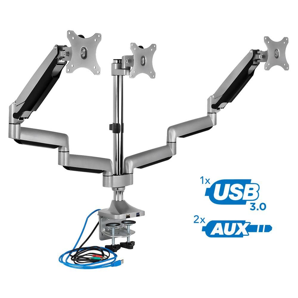 Mount-It Triple Monitor Desk Mount - Thumbnail 4