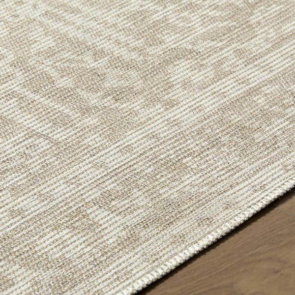 Nabela Noor Home Athiyo Oatmeal Traditional 9 ft. x 12 ft. Machine Woven Area Rug