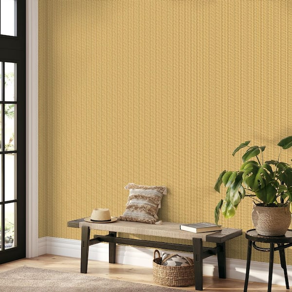 Bali Basket Tropical Sisal Vinyl Peel and Stick Wallpaper Roll ( Covers 30.75 sq. ft. )