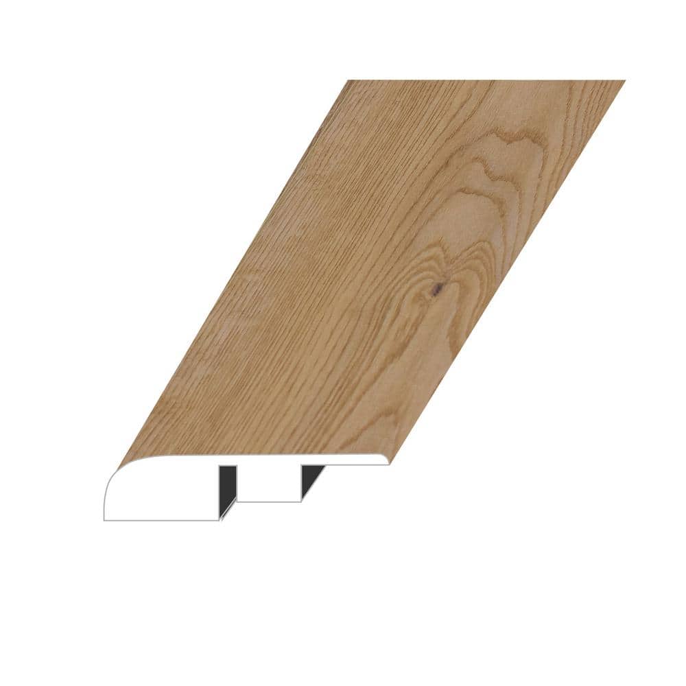 MERAKI Demure Natural 0.6 in. Thick x 1.4 in. W x 94.5 in. L SPC Vinyl End 