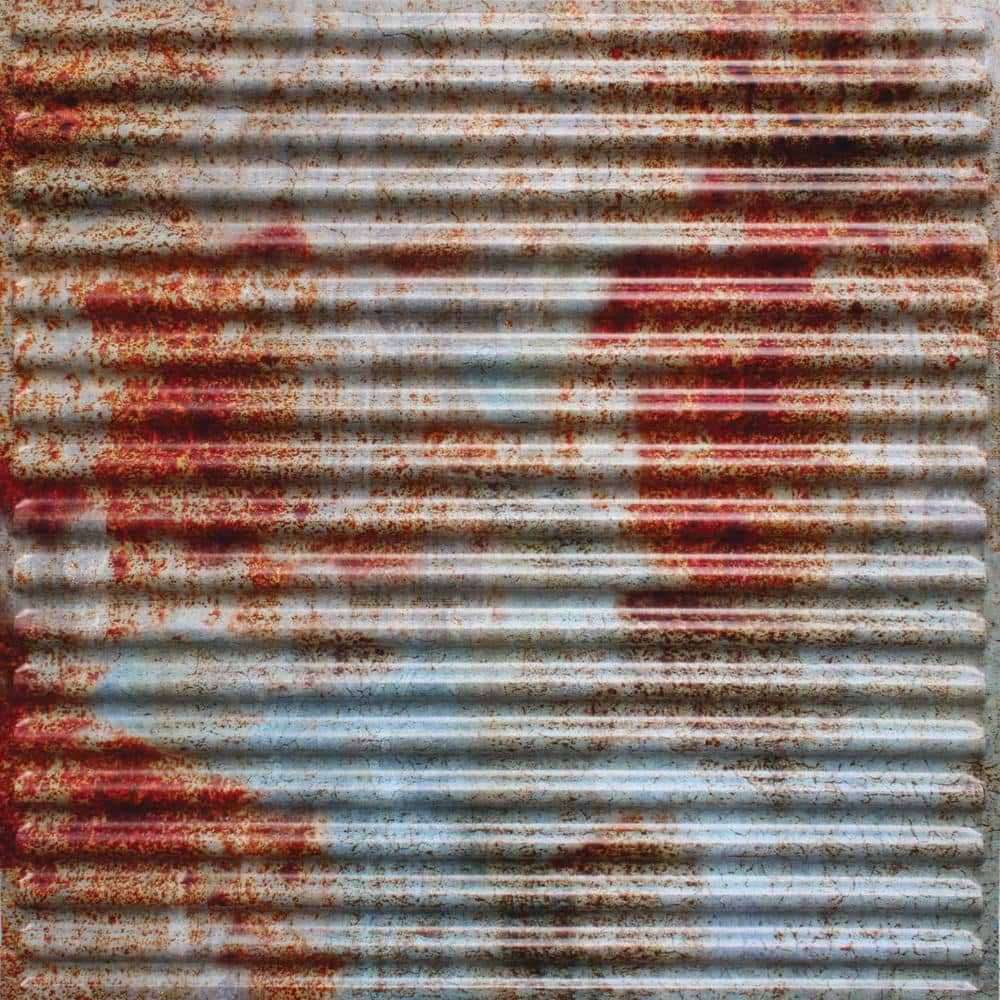 Falkirk Perth Old Tin Roof 2 ft. x 2 ft. Decorative Rusty Lay In Ceiling Tile (40 sq. ft./case) price history on PriceWatchPro