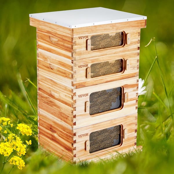 VEVOR Bee Hive 40 Frame Bee Hives Starter Kit Beeswax Coated