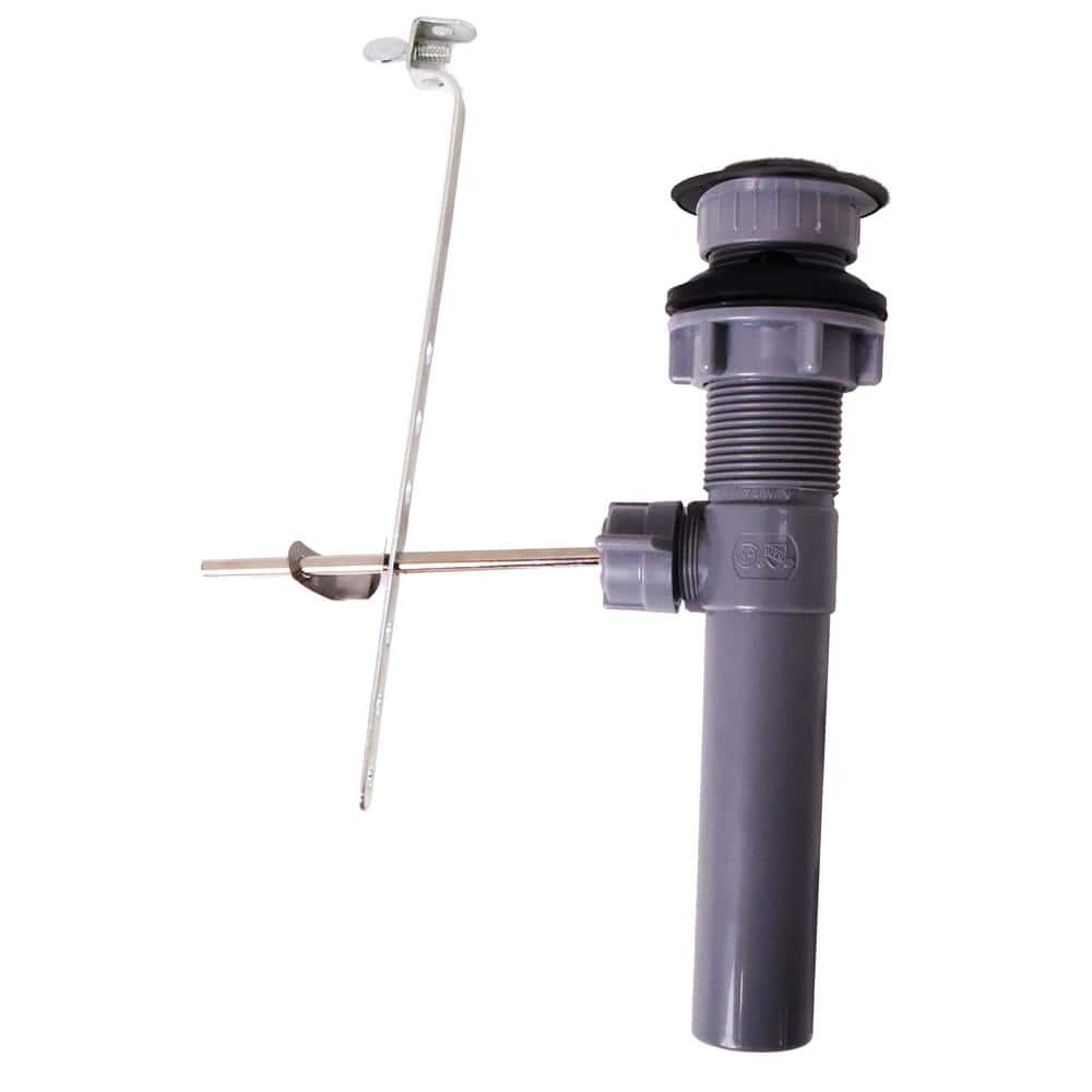 Matte Black Acrylic 4" Centerset Bathroom Faucet with Pop-Up Drain