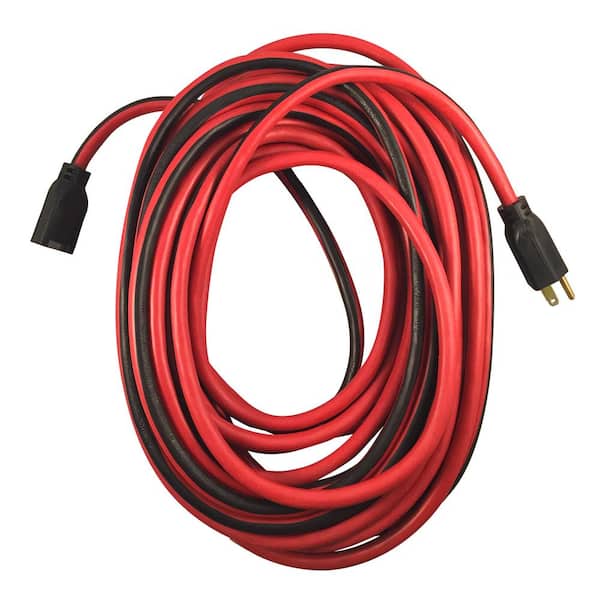 Husky 100 ft. 14/3 Medium Duty Indoor/Outdoor Extension Cord, Red