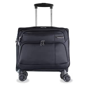 Jefferson 17 in. Black Carry On Spinner Laptop Briefcase