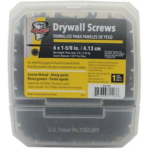 #6 x 1-5/8 in. Phillips Bugle-Head Coarse Thread Drywall Screw (5 lbs./Pack)