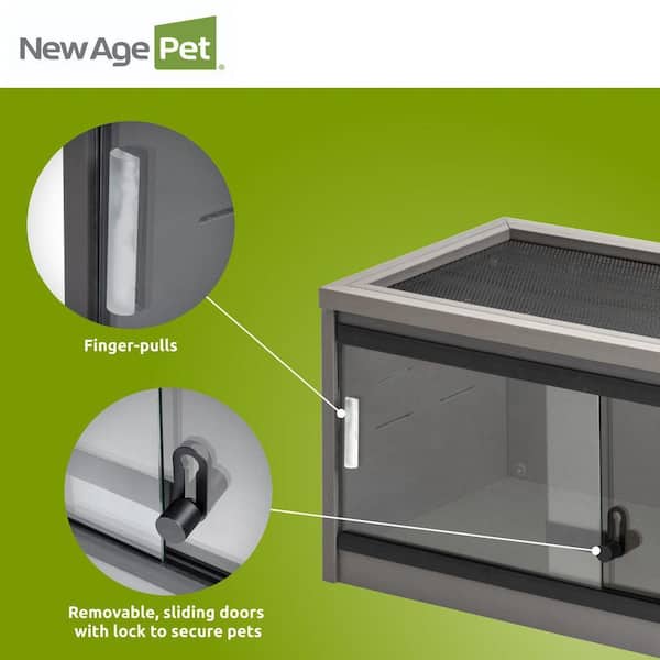 New Age Pet Mojave 24 in. ECOFLEX Reptile Lounge in Grey EHRML17