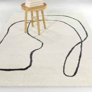 Remco Cream 8 ft. x 10 ft. Abstract Area Rug