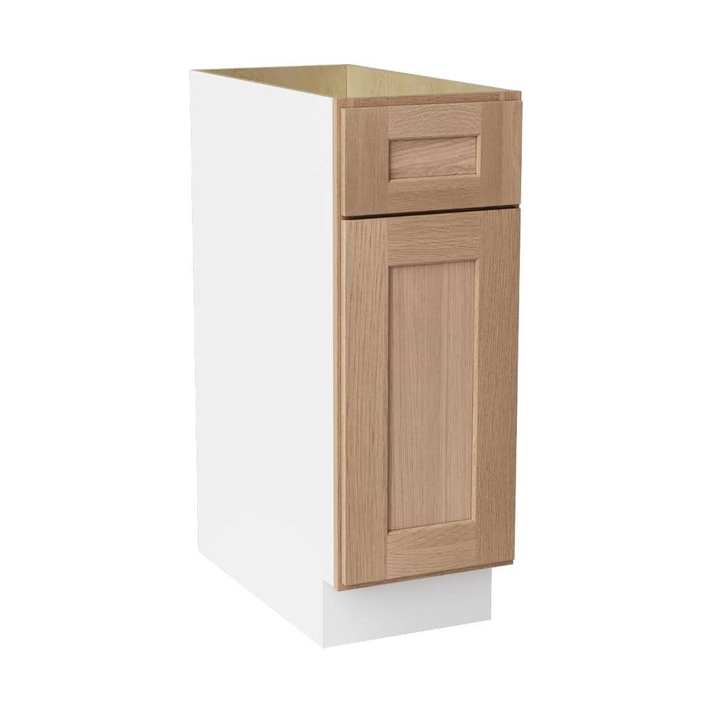 12 in. W x 24 in. D x 34.5 in. H Ready to Assemble Solid Wood Shaker Base Kitchen Cabinet in Oak price history on PriceWatchPro
