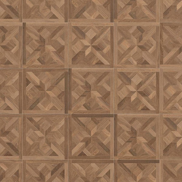 Parquet Walnut 24 in. x 24 in. Matte Porcelain Wood Look Wall and Floor Tile (15.5 sq. ft./Case)